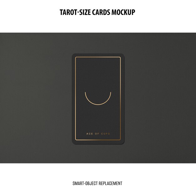 Tarotkaart met foliedruk Mockup