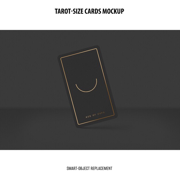 Tarotkaart met foliedruk Mockup