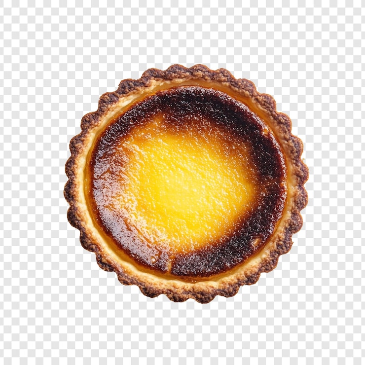 PSD gratuito la tarta de crema marrón dorado es un postre delicioso