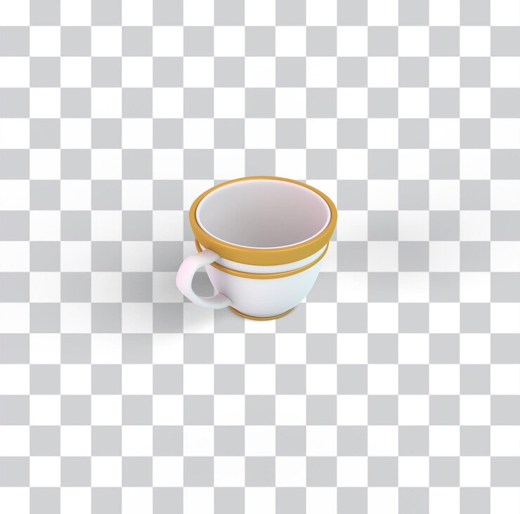 PSD gratuito taza de café turco del lado izquierdo