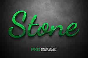 Gratis PSD tekststijleffect steen