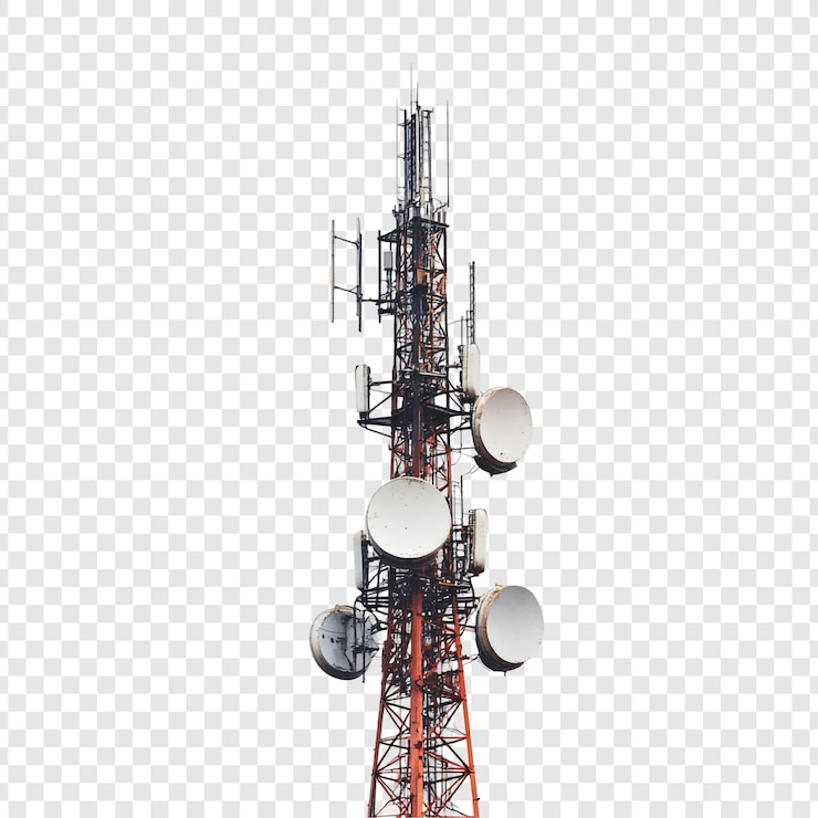 PSD Gratis telecommunication tower a modern marvel of connectivity