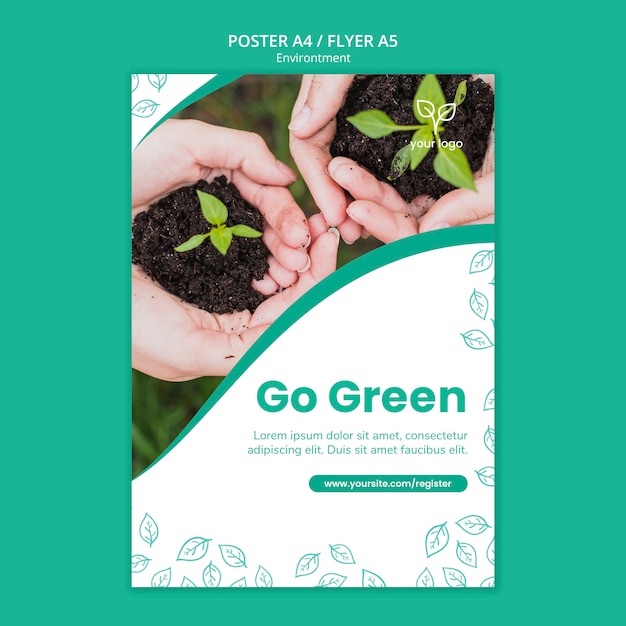 Tema ambientale per il concetto di poster
