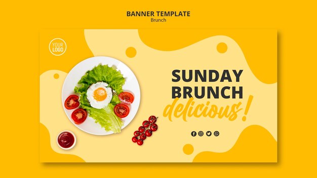Tema de banner de brunch
