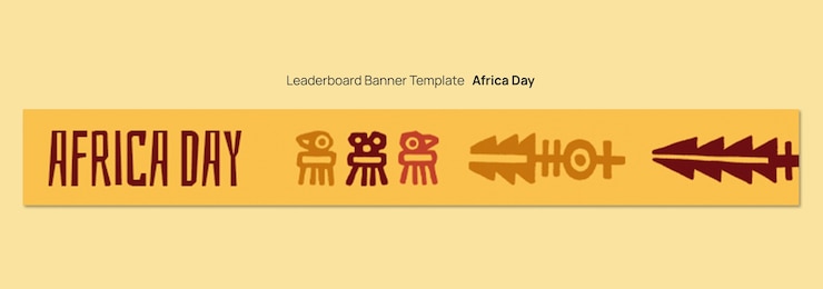 PSD Gratis templat banner perayaan hari afrika