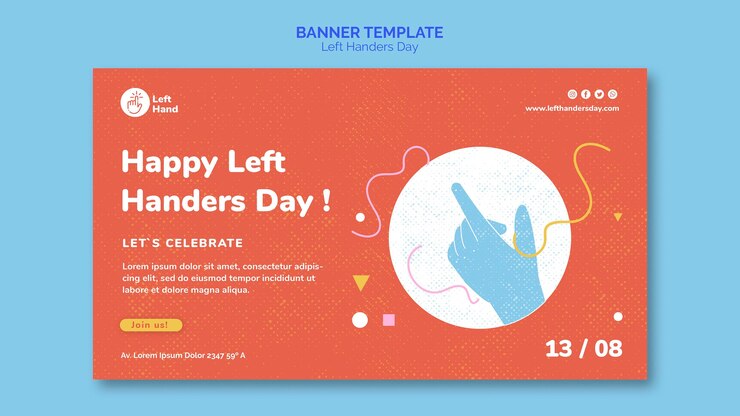 PSD Gratis templat banner selamat hari kidal