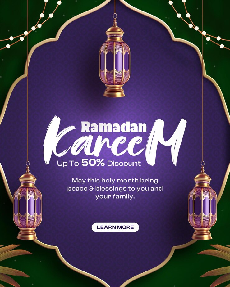 PSD Gratis templat desain banner diskon selamat hari raya idulfitri