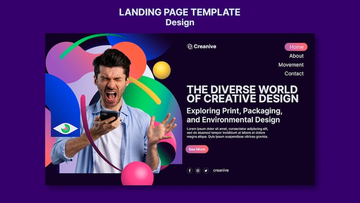 PSD Gratis templat desain gradien