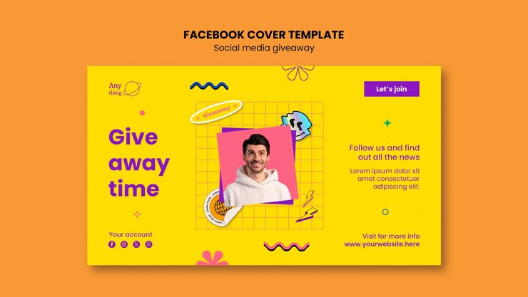 PSD Gratis templat desain hadiah media sosial
