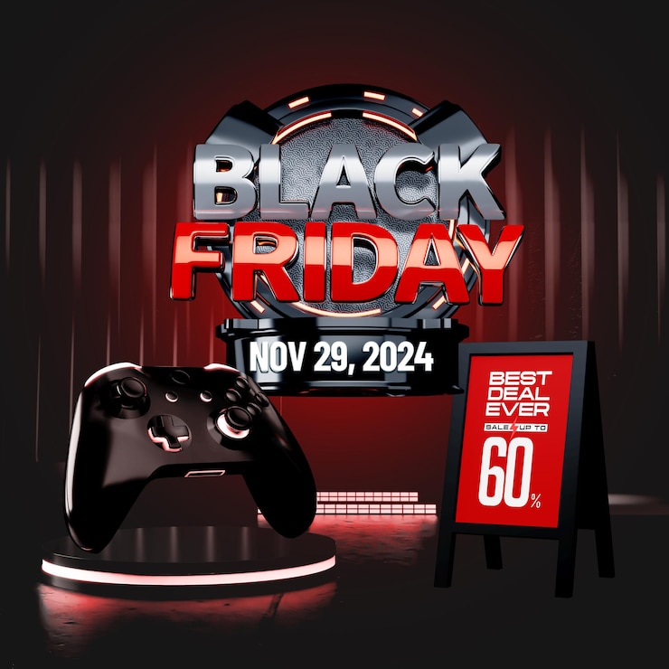 PSD Gratis templat desain postingan media sosial penawaran terbaik black friday