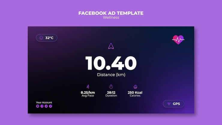 PSD Gratis templat facebook konsep kesehatan