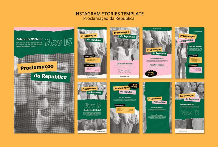 PSD Gratis templat hari kemerdekaan brazil desain datar