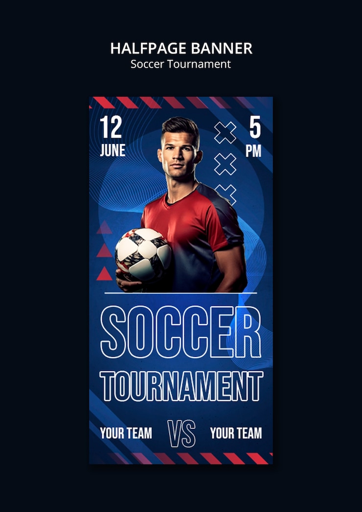 PSD Gratis templat juara sepak bola