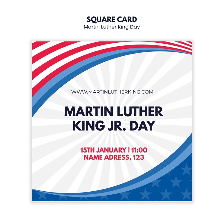 PSD Gratis templat perayaan hari martin luther king