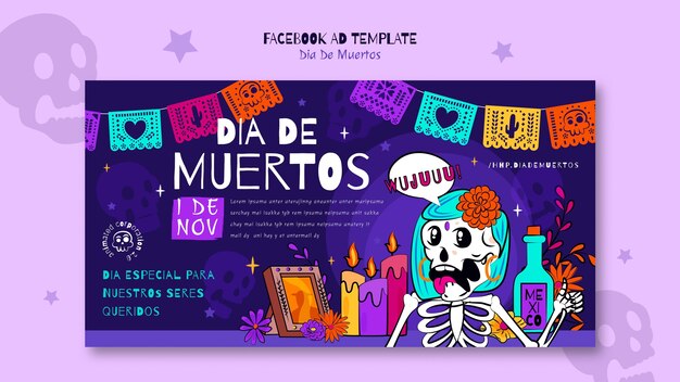 Template di Facebook per la celebrazione della Giornata dei Morti