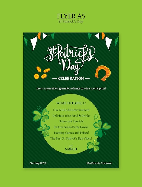 Template per la celebrazione del giorno di San Patrizio