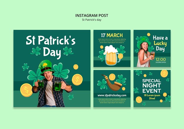 Template per la celebrazione del giorno di San Patrizio