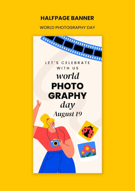 Template per la celebrazione della Giornata Mondiale della Fotografia