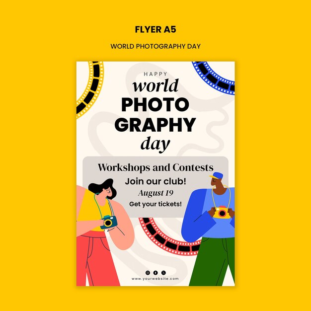 Template per la celebrazione della Giornata Mondiale della Fotografia