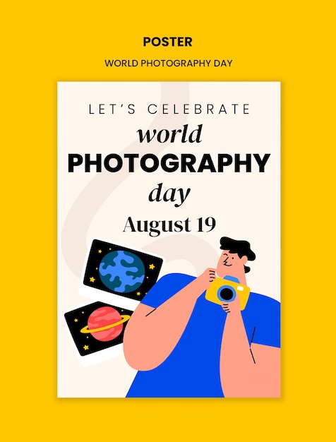 Template per la celebrazione della Giornata Mondiale della Fotografia