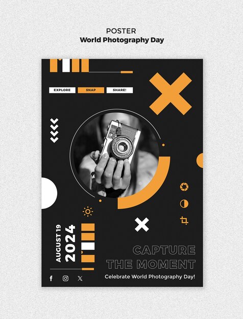 Template per la celebrazione della Giornata Mondiale della Fotografia