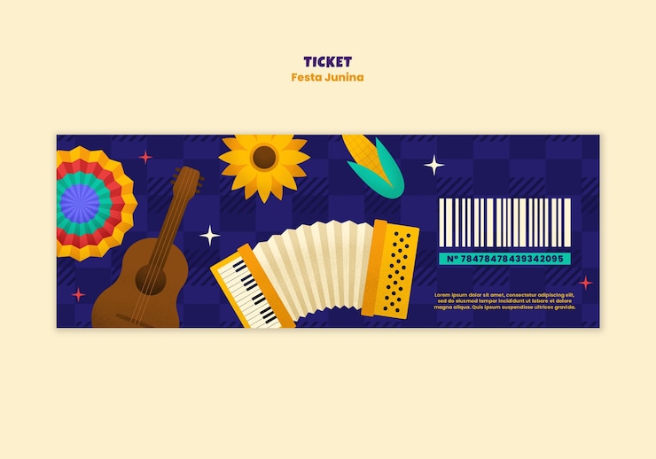 PSD gratuito template per la celebrazione di festa junina
