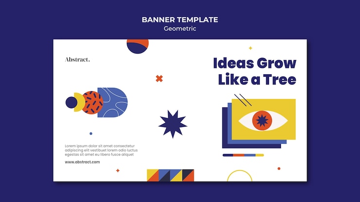 PSD Gratis template spanduk konsep ide kreatif