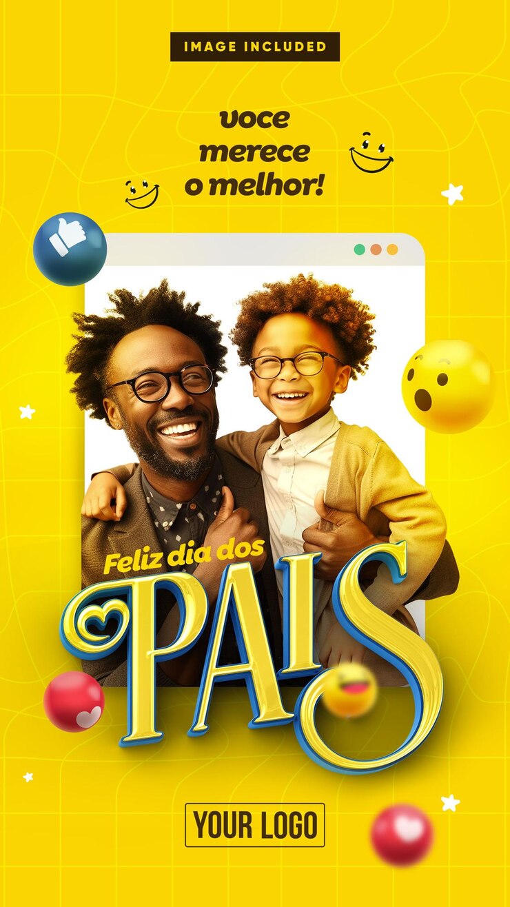 PSD Gratis template stories happy fathers day you deserve the best