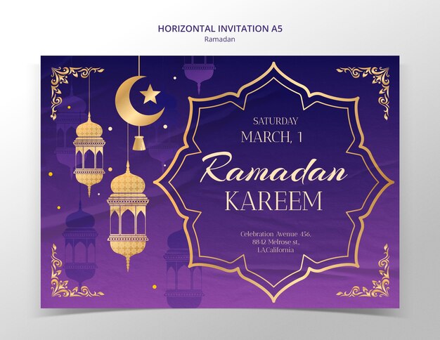 Template voor de viering van de Ramadan