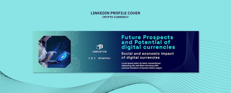 Gratis PSD template voor het concept van een cryptovaluta