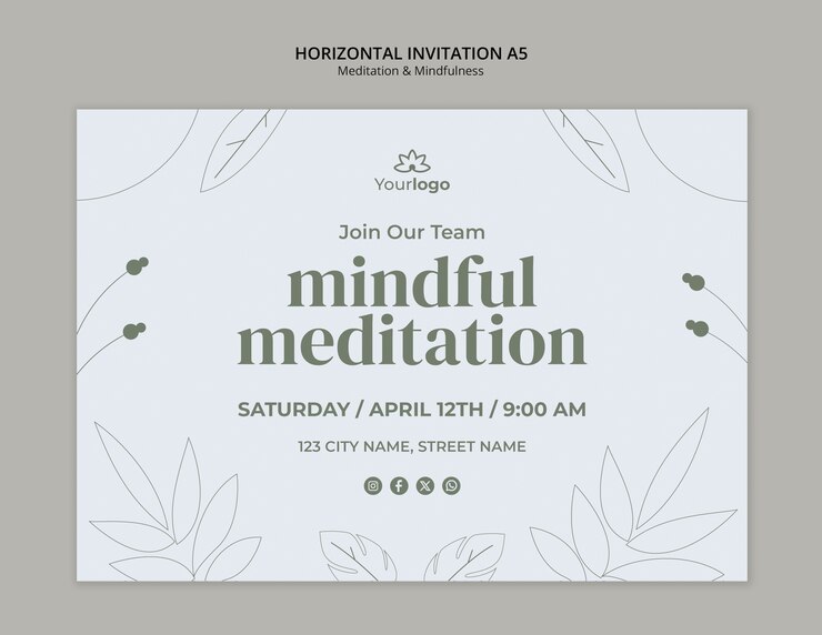Gratis PSD template voor meditatie en mindfulness