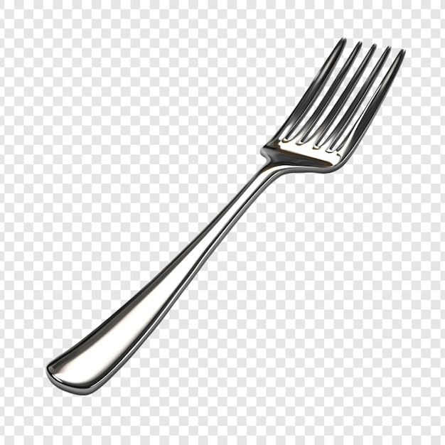 Un tenedor de plata brillante listo para una deliciosa comida un elegante utensilio de comedor