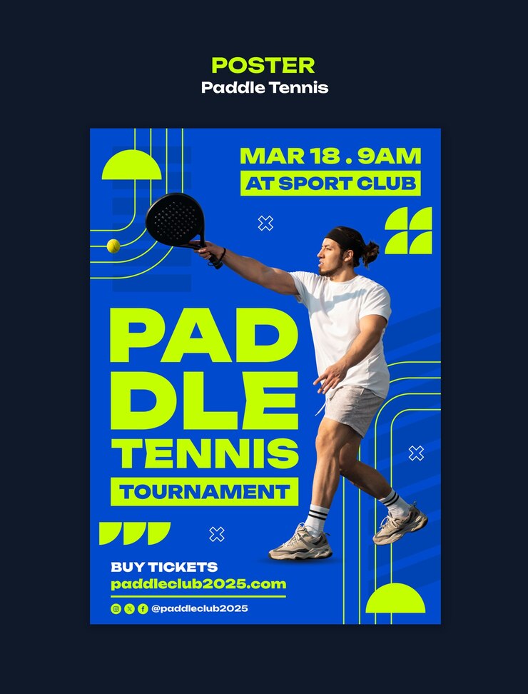 Gratis PSD tennis oefensjabloon