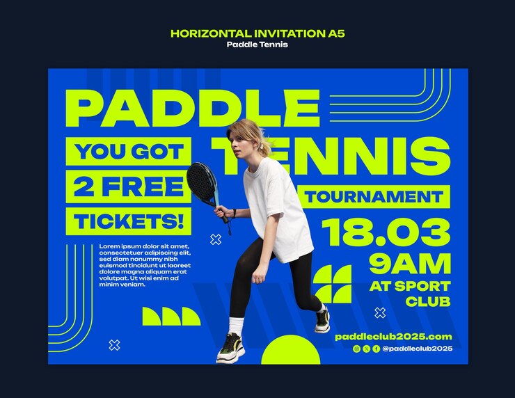 Gratis PSD tennis oefensjabloon