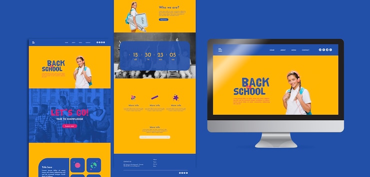 Gratis PSD terug naar school sjabloon voor sociale media