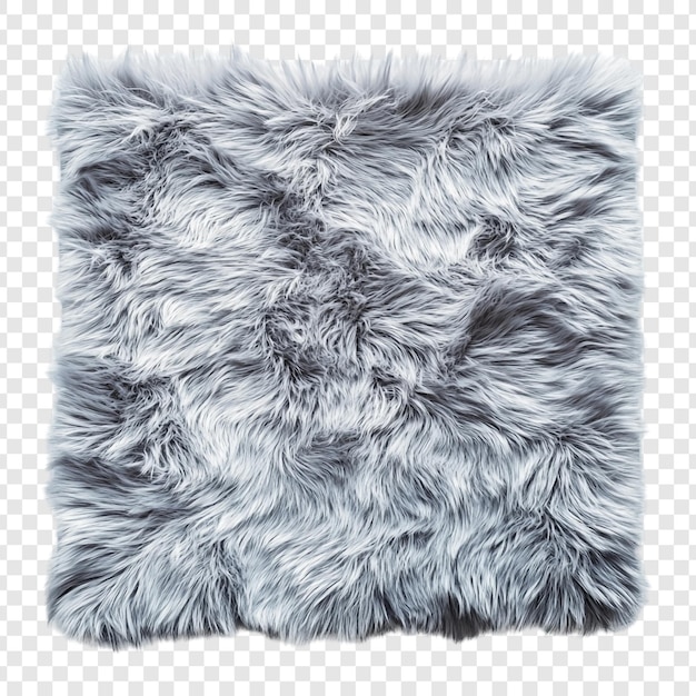 Textura de alfombra de pelaje gris suave y lujoso