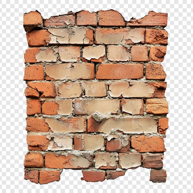 La textura de la pared de ladrillo desgastado Un detalle arquitectónico rústico