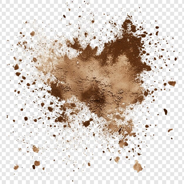 Textura de la tierra marrón Una imagen de alta resolución del suelo disperso