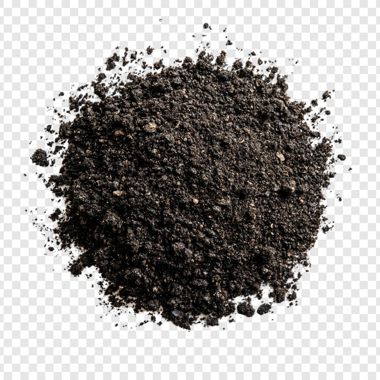 PSD gratuito texture del suolo scuro una vista ravvicinata di un ricco suolo marrone scuro