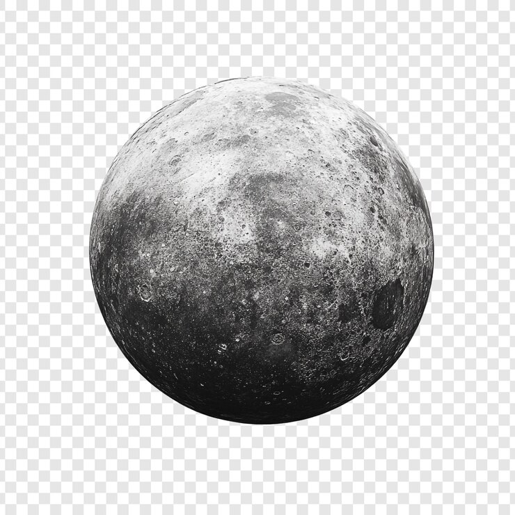 PSD Gratis the majestic moon a detailed grayscale celestial portrait