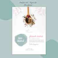 Gratis PSD thee blend posterontwerp