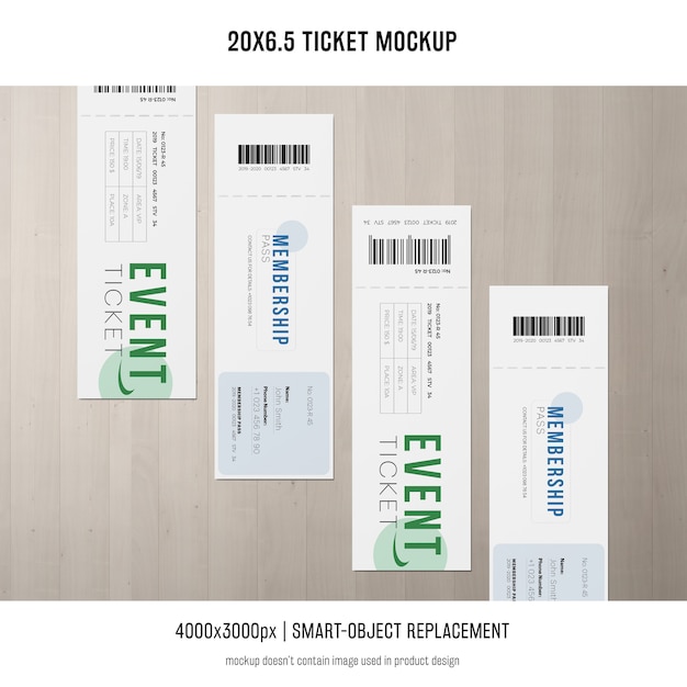 Ticket Mockup