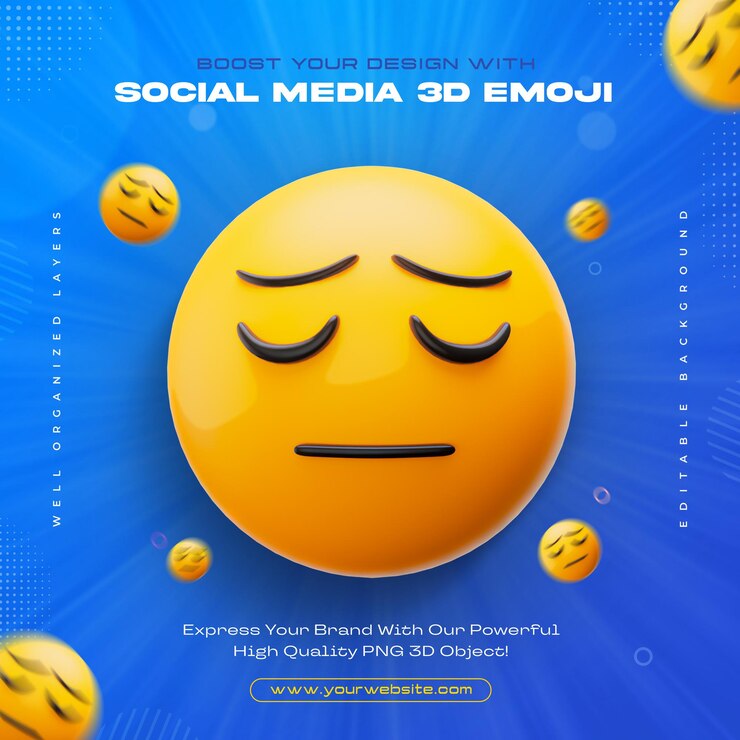 PSD Gratis tired face emoticon emoji icon isolated 3d render illustration