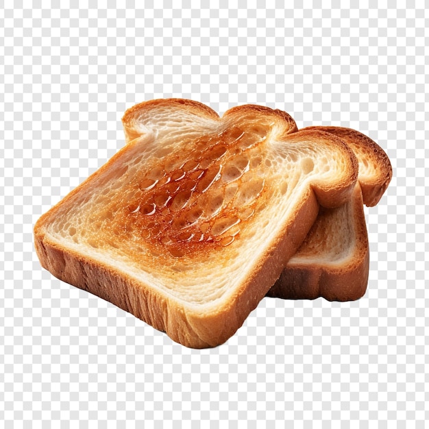 Toast geïsoleerd op transparante achtergrond