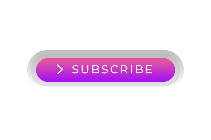PSD Gratis tombol subscribe media sosial
