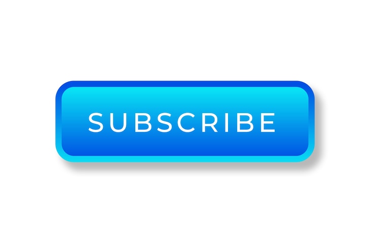 PSD Gratis tombol subscribe media sosial