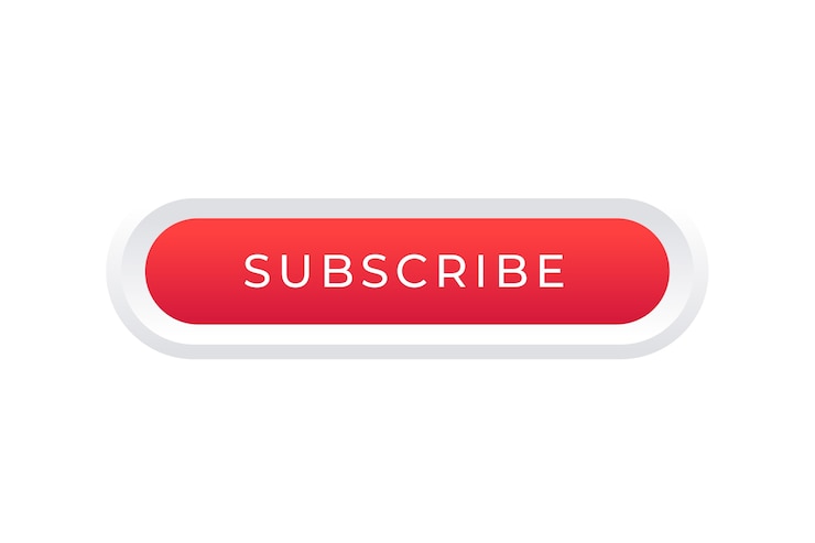 PSD Gratis tombol subscribe media sosial