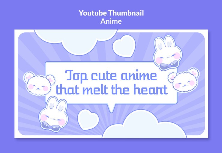 PSD gratuito top anime carino che scioglie il cuore