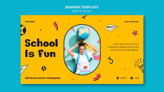 Torna a scuola banner orizzontale