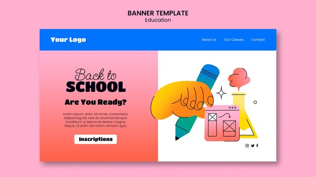 Torna al modello di pagina di destinazione della scuola